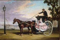 Coach and Four Horses on the Open Road-Alfred Frank De Prades-Giclee Print