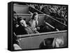 Alfred G. Vanderbilt and Alice G. Preston Sitting in a Grandstand Box at the Santa Anita Racetrack-Rex Hardy Jr.-Framed Stretched Canvas