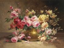 Roses and Lilies-Alfred Godchaux-Stretched Canvas