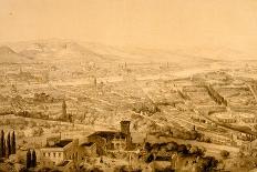 Florence, View from Above Bellosguardo-Alfred Guesdon-Stretched Canvas