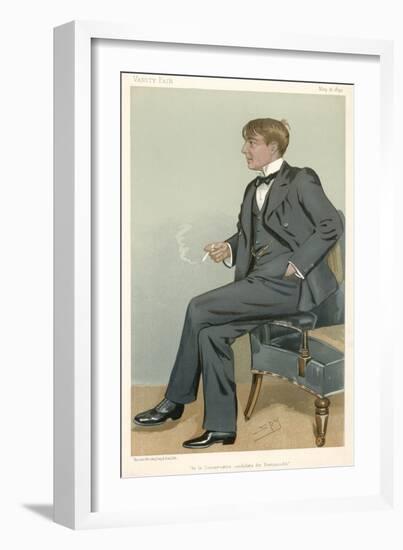 Alfred Harmsworth, Lord Northcliffe Newspaper Proprietor-null-Framed Art Print