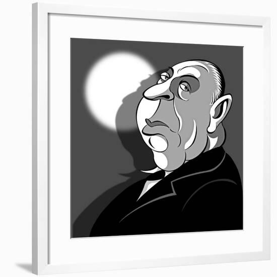 Alfred Hitchcock, 2018-Neale Osborne-Framed Giclee Print