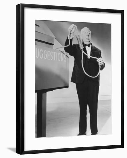 Alfred Hitchcock, Alfred Hitchcock Presents, 1955-null-Framed Photographic Print