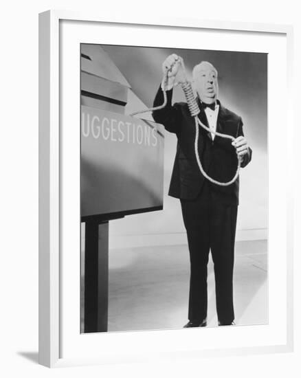 Alfred Hitchcock, Alfred Hitchcock Presents, 1955-null-Framed Photographic Print