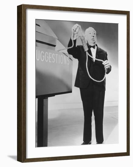 Alfred Hitchcock, Alfred Hitchcock Presents, 1955-null-Framed Photographic Print