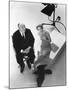 Alfred Hitchcock and Tippi Hedren, photo pour la sortie du fim Les Oiseaux, 1963 (b/w photo)-null-Mounted Photo