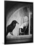 Alfred Hitchcock, photo pour la sortie du fim Les Oiseaux, 1963 (b/w photo)-null-Framed Photo