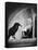 Alfred Hitchcock, photo pour la sortie du fim Les Oiseaux, 1963 (b/w photo)-null-Framed Stretched Canvas