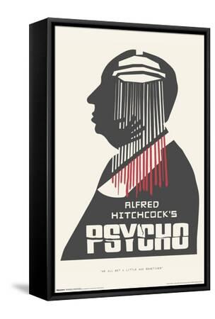 Alfred Hitchcock - Psycho (1960) Silhouette' Poster