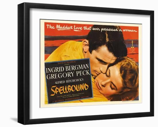 Alfred Hitchcock's Spellbound, 1945, "Spellbound" Directed by Alfred Hitchcock-null-Framed Giclee Print