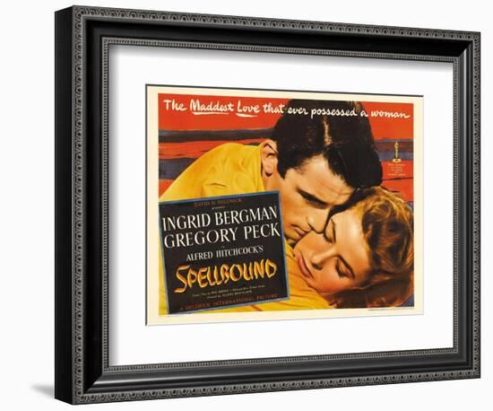 Alfred Hitchcock's Spellbound, 1945, "Spellbound" Directed by Alfred Hitchcock-null-Framed Giclee Print