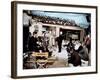 Alfred hitchcock, Veronica Cartwright, Rod Taylor,Tippi Hedren and Jessica Tandy, 1963-null-Framed Photo