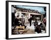 Alfred hitchcock, Veronica Cartwright, Rod Taylor,Tippi Hedren and Jessica Tandy, 1963-null-Framed Photo