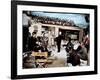 Alfred hitchcock, Veronica Cartwright, Rod Taylor,Tippi Hedren and Jessica Tandy, 1963-null-Framed Photo