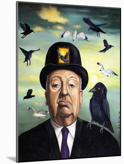 Alfred Hitchcock-Leah Saulnier-Mounted Giclee Print