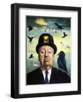 Alfred Hitchcock-Leah Saulnier-Framed Premium Giclee Print