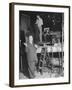 Alfred HitchcockOn Film Set During Shooting of "Lifeboat"-null-Framed Premium Photographic Print