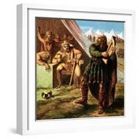 Alfred in the Danish Camp-null-Framed Giclee Print