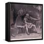 Alfred in the Neat-Herd's Hut Ad 878-Henry Marriott Paget-Framed Stretched Canvas