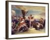 Alfred Inciting the Saxons to Resist the Danes-George Frederick Watts-Framed Giclee Print