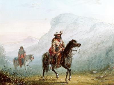 Bourgeois Walker and His Squaw, 1837