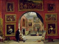 Interior of the Royal Institution, During the Old Master Exhibition, Summer 1832, 1833-Alfred Joseph Woolmer-Giclee Print
