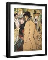 Alfred La Guigne-Henri de Toulouse-Lautrec-Framed Art Print