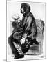 Alfred, Lord Tennyson, British Poet, 1855-Dante Gabriel Rossetti-Mounted Giclee Print
