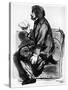 Alfred, Lord Tennyson, British Poet, 1855-Dante Gabriel Rossetti-Stretched Canvas