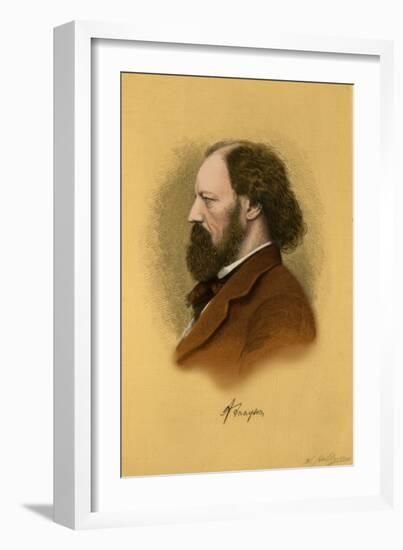 Alfred, Lord Tennyson, English Poet Laureate-Science Source-Framed Giclee Print