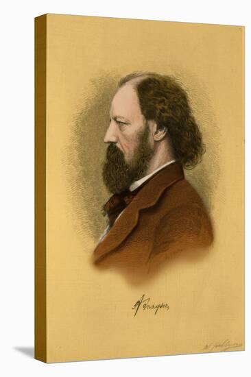 Alfred, Lord Tennyson, English Poet Laureate-Science Source-Stretched Canvas