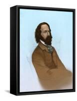 Alfred, Lord Tennyson, English Poet Laureate-Science Source-Framed Stretched Canvas