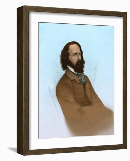 Alfred, Lord Tennyson, English Poet Laureate-Science Source-Framed Giclee Print