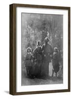 Alfred, Lord Tennyson with His Wife Emily and Two Sons, Hallam and Lionel, C.1862-Oscar Gustav Rejlander-Framed Giclee Print