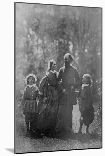 Alfred, Lord Tennyson with His Wife Emily and Two Sons, Hallam and Lionel, C.1862-Oscar Gustav Rejlander-Mounted Giclee Print