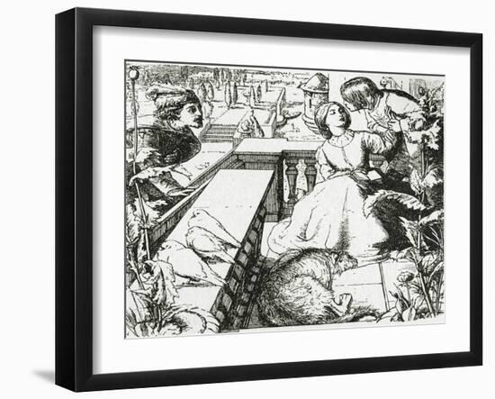 Alfred Lord Tennyson --John Everett Millais-Framed Giclee Print