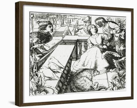 Alfred Lord Tennyson --John Everett Millais-Framed Giclee Print