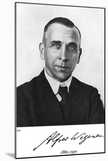 Alfred Lothar Wegener, German Geophysicist and Meteorologist-null-Mounted Giclee Print