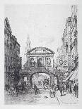 View of the East Side of Temple Bar, London, 1877-Alfred-Louis Brunet-Debaines-Framed Giclee Print