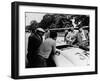 Alfred Neubauer with a Mercedes, Avus Motor Racing Circuit, Berlin, Germany, 1938-null-Framed Photographic Print