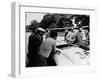 Alfred Neubauer with a Mercedes, Avus Motor Racing Circuit, Berlin, Germany, 1938-null-Framed Photographic Print