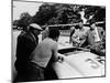 Alfred Neubauer with a Mercedes, Avus Motor Racing Circuit, Berlin, Germany, 1938-null-Mounted Photographic Print