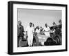 Alfred Neubauer with Mercedes Car at the Start of the Italian Grand Prix, Monza, 1938-null-Framed Photographic Print