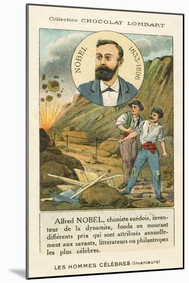 Alfred Nobel, Swedish Chemist and Industrialis Who Invented Dynamite-null-Mounted Giclee Print