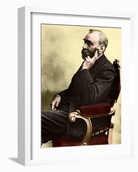 Alfred Nobel, Swedish Chemist and Inventor-Science Source-Framed Giclee Print