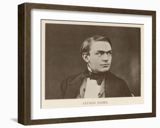 Alfred Nobel Swedish Inventor Manufacturer and Prize-Giver Aged About 30-null-Framed Art Print