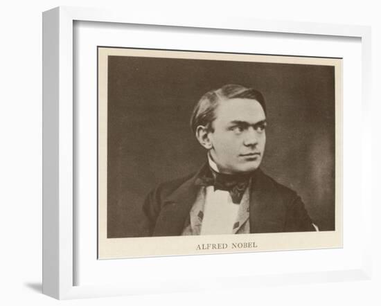 Alfred Nobel Swedish Inventor Manufacturer and Prize-Giver Aged About 30-null-Framed Art Print