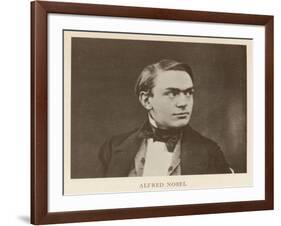 Alfred Nobel Swedish Inventor Manufacturer and Prize-Giver Aged About 30-null-Framed Art Print