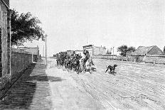 A Street in General Acha, Argentina, 1895-Alfred Paris-Stretched Canvas