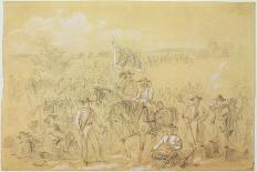 Illustration of the Battle of Little Bighorn, 25th June, 1876 (Litho)-Alfred R. Waud-Giclee Print
